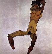 Egon Schiele Seated Male Nude oil painting
